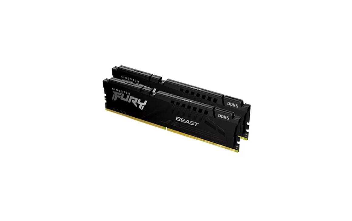 Memorie RAM Kingston DDR5 64GB 5200Mhz CL40 1.25V Dual Channel Kit Fury Beast Black XMP (KF552C40BBK2-64)