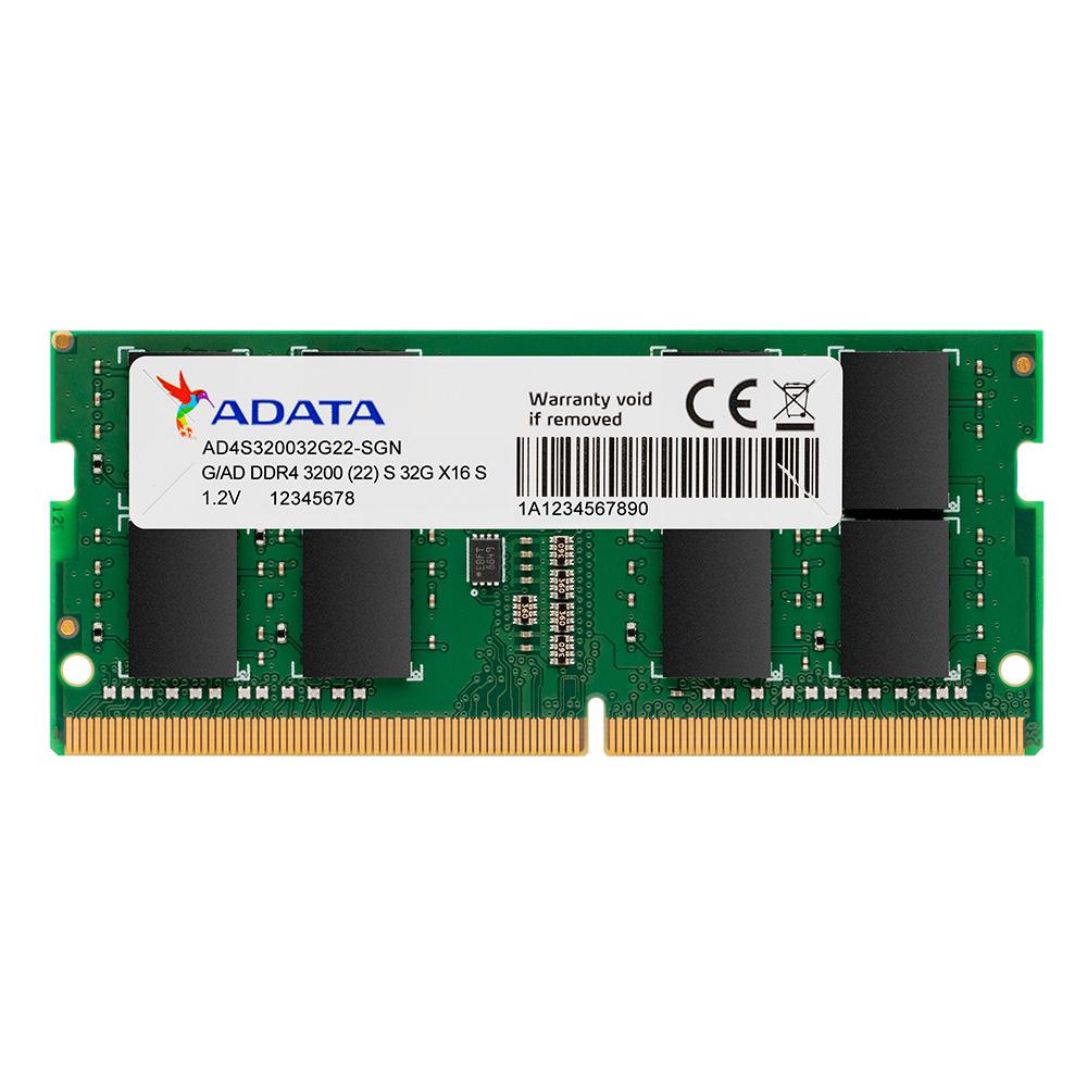 Memorie RAM notebook Adata, SODIMM, DDR4, 8GB, CL22, 3200Mhz (AD4S32008G22-SGN)