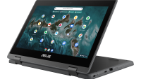 Laptop ASUS ChromeBook Flip, CR1100FKA-BP0398, 11.6-inch, Touch screen, HD (1366 x 768) 16:9,  Glossy display, Wide view, Intel® Celeron® N4500  Processor 1.1 GHz (4M Cache,  up to 2.8 GHz,  2 cores), 8G LPDDR4X on board, 64G eMMC,  2x USB 3.2 Gen 1 Type-A,  2x USB 3.2 Gen 1 Type-C support display (CR1100FKA-BP0398)