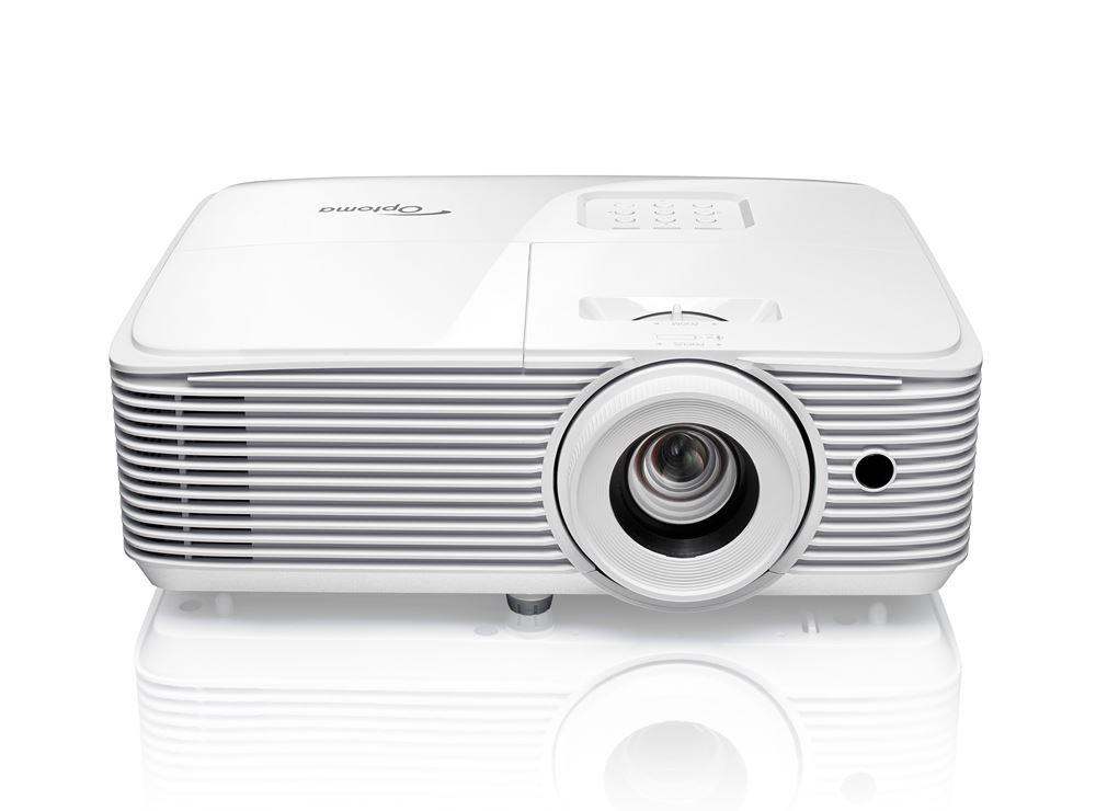 Videoproiector Optoma HD30LV, FHD 1920*1080, 4.500 lumeni, 22.000:1, 16:9/ 4:3, dimensiune maxima imagine 301'', lampa 4.000 ore/ 15.000 ore dynamic node, distanta maxima de proiectie 10m, zoom 1.1x, 2* HDMI, audio in/ out, USB-A power 1.5A, 27-29 db, full 3D, Security bar, Kensington Lock, Password (E9PV7GA10EZ1ETH)