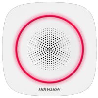 Sirena interior wireless AX PRO Hikvision DS-PS1-I-WE( Red indicator ) supporting 868MHz two-way communication via Cam-X protocol,multiple alarm sounds, strobe light indication, is used forinstant alerting when alarm triggered, Buzzer Decibel: 90 to 110 dB,Quiescent current: 25 uA, Max current: 1.6 (DS-PS1-II-WE-R)
