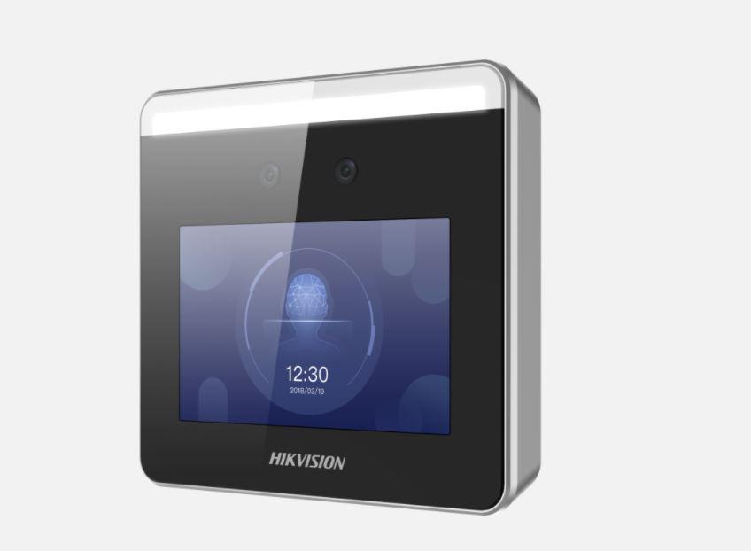 Terminal access control cu face recognition Hikvision DS-K1T331W, alerta de purtare a mastilor de protectie pe fata, capacitate pana la maxim 1000 de imagini faciale, 1500 carduri( cu conectare a unui cititor de card extern), 150000 evenimente,  configurare via web client, TCP/IP, Wi-Fi , suporta (DS-K1T331W)
