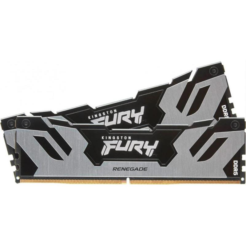Memorie RAM Kingston DDR5 32GB 6000Mhz CL32 1.35V Dual Channel Kit Fury Renegade Silver/Black XMP (KF560C32RSK2-32)
