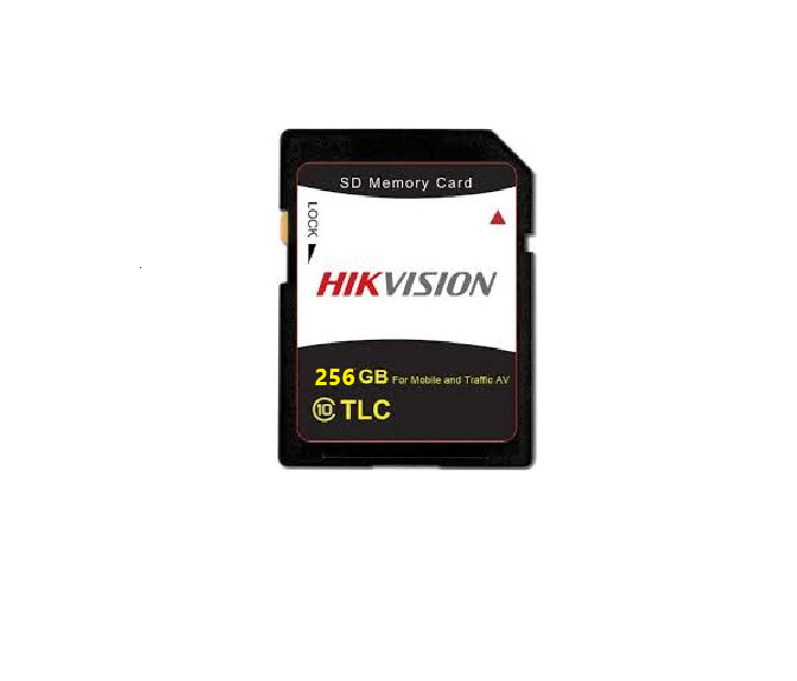 Hikvision SD card 256GB AE-MW3SD1(TLC/256G) - storage medium: TLC particles - Long reading and writing times: more than 1000 cycles - Working temperature: 0°C~70°C - Optimized for long time on-board video recording (AE-MW3SD1(TLC/256G))