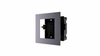 Panou frontal pentru un modul videointerfon modular Hikvision DS-KD-ACF1; montare incastrata; material aluminiu, doza de plastic inc lusa;dimensiuni: 134mm x 124mm × 4mm; (DS-KD-ACF1)