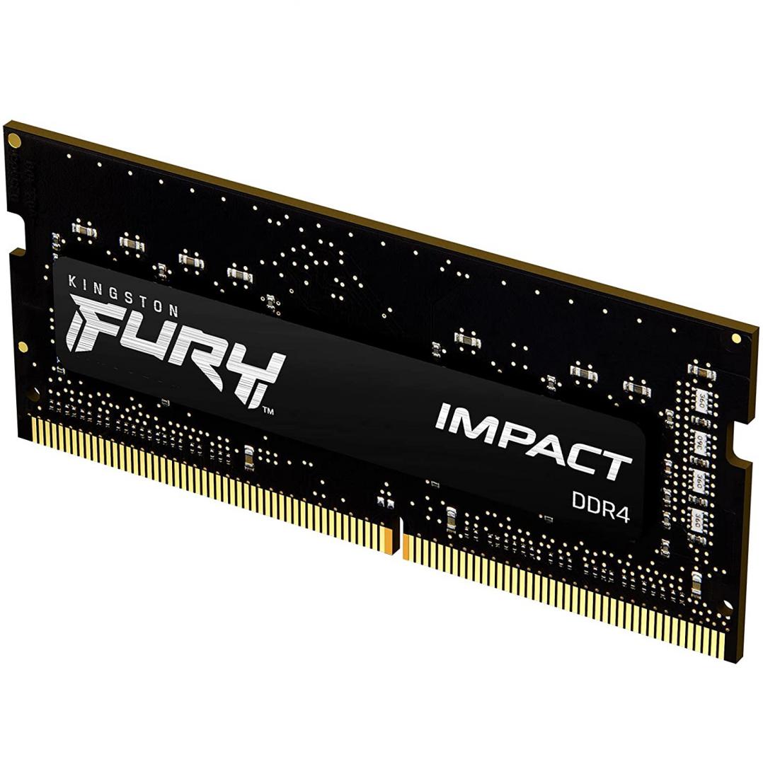 Memorie RAM notebook Kingston, SODIMM, DDR4, 8GB, CL20, 3200Mhz (KF432S20IB/8)