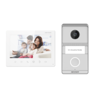Kit videointerfon analog Hikvision DS-KIS101-P/Flush, conectare usoara pe 2 fire, plug & play, Kitul este format din: post exterior -1 buc ( 1 buton de apelare, camera color 2MP HD, rezolutie: 1024x600, audio: microfon si difuzor incorporat, IP65, IK7,iesire de releu x 2, montaj aplicat), post (DS-KIS101-P/F)