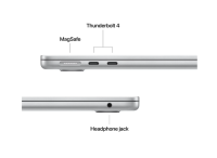 MacBook Air 13.6" Retina/Apple M4 (CPU 10-core, GPU 8-core, Neural Engine 16-core)/16GB/256GB - Silver - INT KB (2025) 30W USB‑C (MW0W3RO/A)