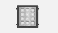 Modul de extensie videointerfon cu tastatura Hikvision DS-KD- KP/S;.permite formarea codului de apartament sau a codului de acces; montaj aplicat sau ingropat (accesoriile de montaj nu sunt incluse); iluminare pe timp de noapte; protectie: IP65, IK7; Dimensiuni: 98.5 mm x 100 mm x34.2 mm (DS-KD-KP/S)