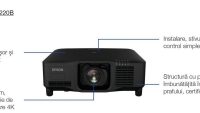 "Proiector EPSON EB-PU2220B, tehnologie 3LCD,  display 1.03"", 20.000 Lumeni, Rezolutie WUXGA, Aspect Ratio 16:10, contrast: 2.500.000:1, sursa lumina: Laser, 20.000 ore, diagonala: 60""-1000"", Interfata:USB 2.0-A (2x), USB 2.0 Tip B (numai pentru service), RS-232C, Interfaţă Ethernet (1000 (V11HA66840)