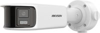 Camera supraveghere Hikvision IP Bullet DS-2CD2T67G2P-LSU/SL 6 MP, Image Sensor 2 × 1/2.5" Progressive Scan CMOS, Max. Resolution 3632 × 1632, Fixed focal lens, dual lens 2.8 mm, IR Up to 40 m, (WDR) 130 dB, SNR ≥ 52 dB, Image Enhancement BLC, HLC, 3D DNR, 1 RJ45 10 M/100 M self- adaptive Ethernet (DS-2CD2T67G2PLSUSL)