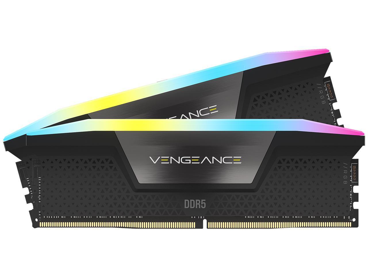 Memorie RAM Corsair Vengeance RGB 32GB DDR5 6000MHz CL30 Kit of 2 (CMH32GX5M2B6000C30)