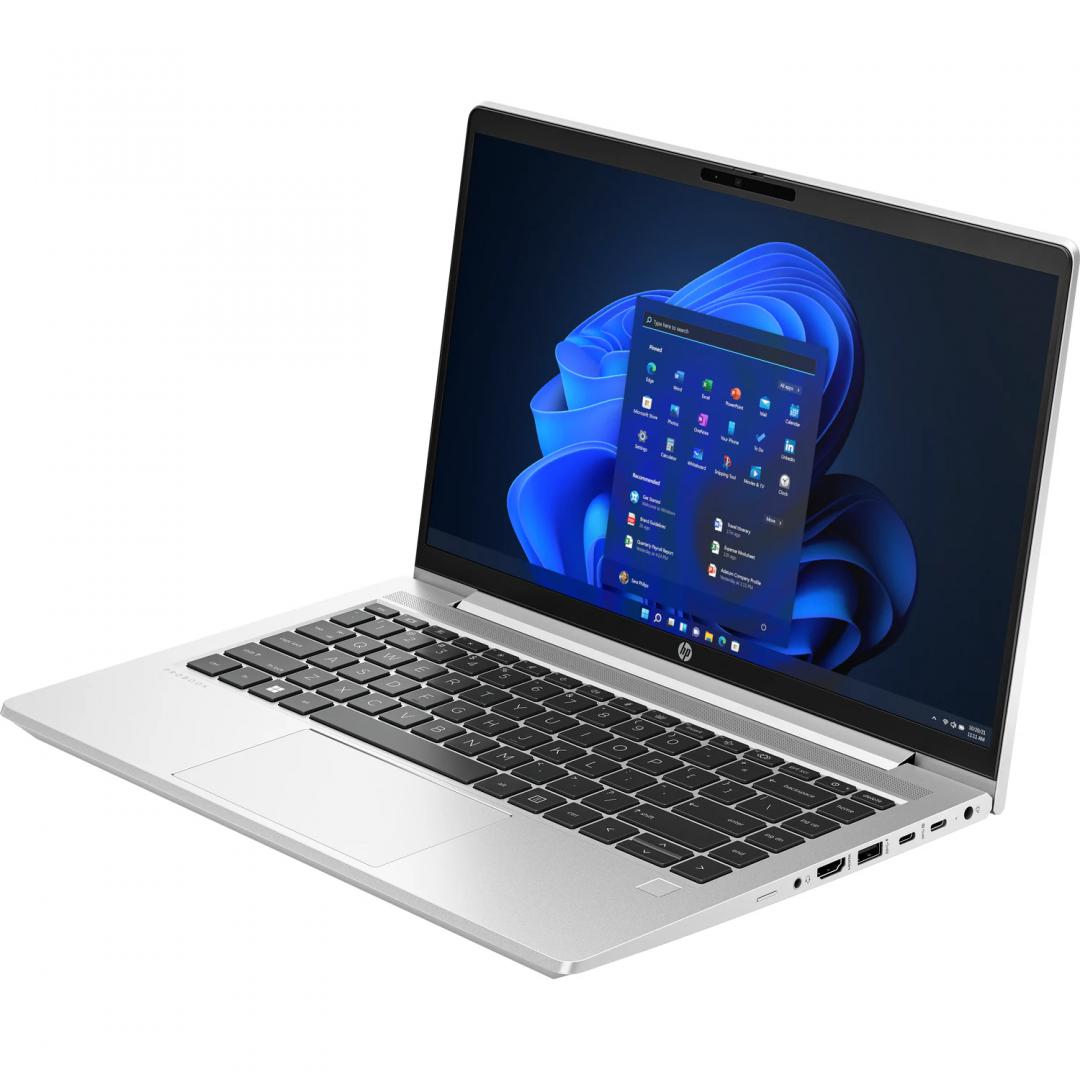 Laptop HP ProBook 440 G10 cu procesor Intel Core i7-1355U 10-Core (1.7GHz, up to 5.0GHz, 12MB), 14 inch FHD, Intel Iris Xe Graphics, 16GB DDR4, SSD, 512GB PCIe NVMe, Windows 11 Pro 64bit, Pike Silver, 3yw (9G208ET)