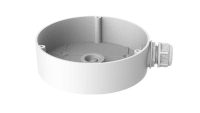 Doza conexiuni Hikvision DS-1280ZJ-DM45, material aliaj de aluminiu, dimensiuni Φ140 mm × 40 mm, culoare alba, greutate 237 g (DS-1280ZJ-DM45)