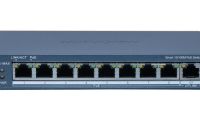 Switch 8 porturi POE Hikvision DS-3E1309P-EI(B), Smart Managed, 8 × 10/100M PoE ports,1 × Gigabit RJ45 port, PoE power budget 110W, maxim 30W per port, distanta transmisie 300 metri in modul extended, Switching capacity 3.6 Gbps, Packet forwarding 2.68 Mpps, material metal, dimensiuni: 170 mm × 27.6 (DS-3E1309P-EI(B))