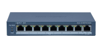 Switch 8 porturi POE Hikvision DS-3E1309P-EI(B), Smart Managed, 8 × 10/100M PoE ports,1 × Gigabit RJ45 port, PoE power budget 110W, maxim 30W per port, distanta transmisie 300 metri in modul extended, Switching capacity 3.6 Gbps, Packet forwarding 2.68 Mpps, material metal, dimensiuni: 170 mm × 27.6 (DS-3E1309P-EI(B))