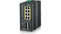 Zyxel RGS200-12P-ZZ0101F 12-port GbE Managed PoE Switch, Layer2, 8 ports100/1000 Mbps PoE, 4 ports Gigabit SFP. (RGS200-12P-ZZ0101F)