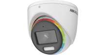 Camera de supraveghere Hikvision Turbo HD turret DS-2CE70DF8T-MFSLN (3.6mm); 2MP, Color Vu - imagini color pe timp de noapte, mirofon audio incorporat, Aperture F1.0, senzor: 2 MP CMOS, rezolutie: 1920 (H) × 1080 (V)@25fps, iluminare: 0.0003 Lux @ (F1.0, AGC ON), 0 Lux with white light, lentila (DS-2CE70DF8T-MFSLN)