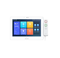 Display cu brat pentru patul pacientului Hikvision DS-KHB9533-WHS 1. Dimensiune ecran: 10.1 inch touch screen 2. Sistem de operare: Android 10.1 3. Rezolutie: 1280*800 4. Parametrii camera: 2MP camera 5. Mod de operare: capacitive touch + handset buttons 6. Memorie si stocare: 2G + 4G. TF card max (DS-KHB9533-WHS)