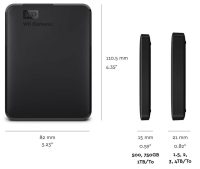 HDD Extern WD Elements Portable, 4TB, negru, USB 3.0 (WDBU6Y0040BBK-WESN)