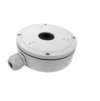 Hikvision Junction box for Dome Camera, DS-1280ZJ-M; Aluminum alloy material with surface spray treatment; Waterproof design; 157×185× 51.5mm, 621g, white. (DS-1280ZJ-M)