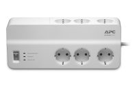 Prelungitor APC cu protectie 6 prize Schuko cablu ≤2.0m  alb (PM6-GR)