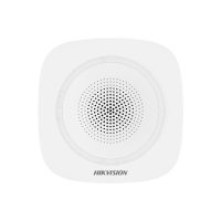 Sirena interior wireless AX PRO Hikvision DS-PS1-I-WE(Red Indicator); 868MHz two-way Tri-X wireless technology, distanta comunicare RF: 1600m in camp deschis, nivel sonor: 90 la 110dB, 3 tipuri de sonerii de alarma: alarma la efractie, alarma la incendiu si alarma panica, criptare: AES-128, complet (DS-PS1-I-WE-R)
