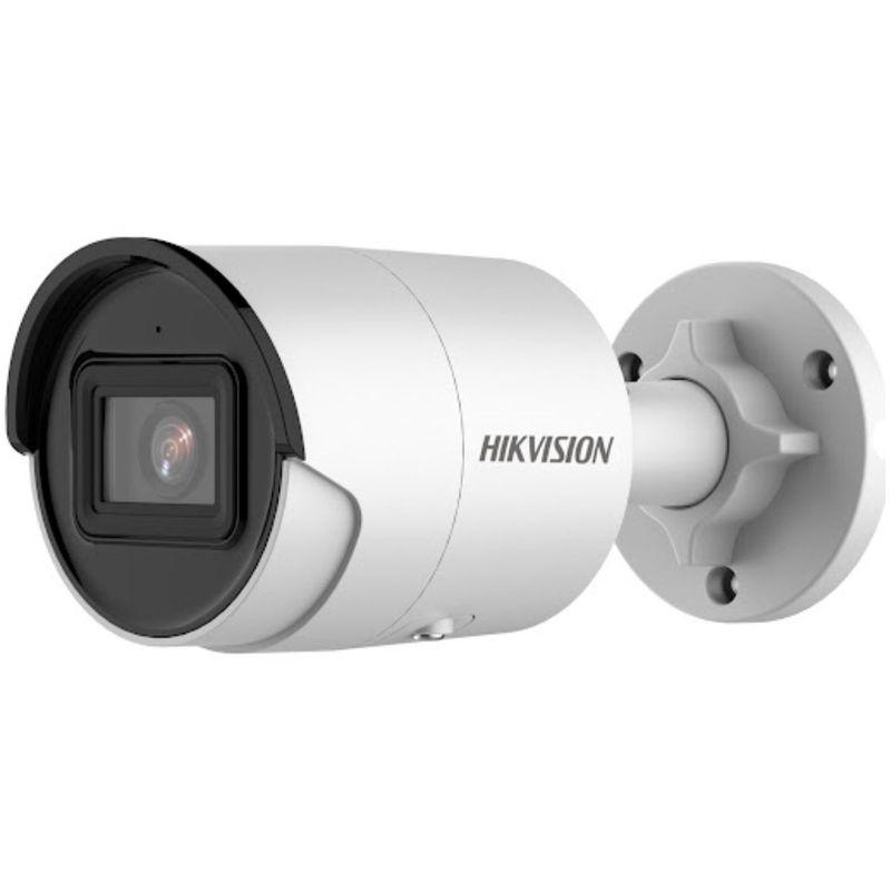 Camera supraveghere Hikvision IP bullet DS-2CD2043G2-IU(2.8mm), 4MP, Acusens - filtrarea alarmelor false dupa corpul uman si masini, microfon audio incorporat, senzor: 1/3″ Progressive Scan CMOS , rezolutie: 2688 × 1520@30fps, iluminare: Color: 0.005 Lux @ (F1.6, AGC ON), 0 Lux cu IR on, lentila (DS-2CD2043G2-IU28)