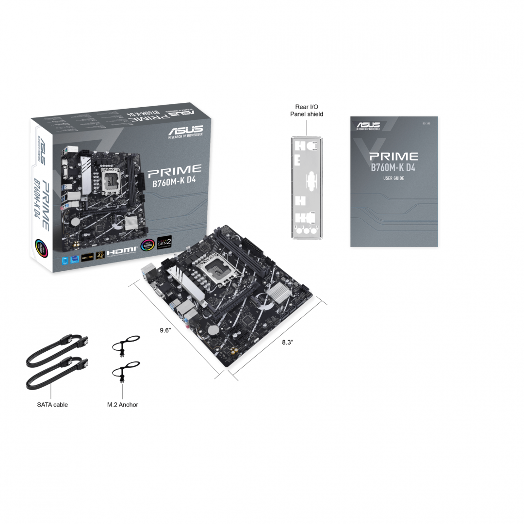 Placa de baza ASUS PRIME B760M-K DDR4 LGA1700 (PRIME B760M-K D4)
