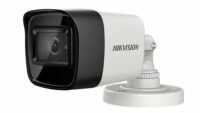 Camera de supraveghere Hikvision Turbo HD Bullet, DS-2CE16H0T-ITFS (2.8mm); 5MP; Microfon audio incorporat (semnalul audio - video se transmite pe acelasi cablu coaxial); rezolutie: 5 MP, 2560 × 1944; 5MP@ 20fps, 4MP@30fps, 4MP@25fps, 1080P@30fps, 1080P@25fps; iluminare: 0.01 Lux@(F1.2, AGC ON), 0 (DS-2CE16H0T-ITFS28)