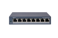 Switch 8 porturi Gigabit Hikvision DS-3E1508-EI(V2), L2, Smart Managed, 8 ×gigabit RJ45 porturi, switching capacity 16 Gbps, network topology management, alarm push, network health monitor, material metal, dimensiuni: 170 mm × 27.6 mm × 93.1 mm, greutate: 0.36 kg (DS-3E1508-EI(V2))