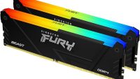 Memorie RAM Kingston DDR4 16GB 3200Mhz CL16 1.35V Dual Channel Kit  Fury Beast Black RGB XMP (KF432C16BB2AK2/16)