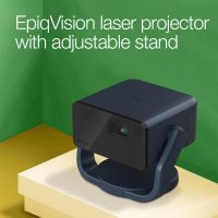 Proiector Epson EF-22N Proiector compact + stand,  cu proiecte de pana la 150", Tehnologie 3LCD, LCD 0.62", 1000 lumeni (500 mod economic), Full HD, Aspect: 16:9, Contrast: 5.000.000 : 1, Sursa lumina: Laser, Durata de viata sursa lumina: 20.000 ore, Refresh rate: 200 Hz - 240 Hz, 16.77 Milioane (V11HB38440)