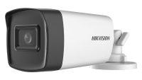 Camera supraveghere Turbo HD bullet Hikvision DS-2CE17H0T-IT3E(2.8mm) C, 5MP, POC, rezolutie 2560 × 1944 @20fps, iluminare 0.01 Lux @ (F2.0, AGC ON), 0 Lux cu IR, lentila 2.8mm, distanta IR 40m, Digital WDR, BLC, HLC, Global, 2D DNR, ICR, 1 HD analog output, alimentare 12 VDC si PoC, IP67 (DS-2CE17H0T-IT3E2C)