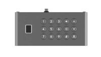 Modul cu tastatura si cititor de amprenta pentru videointerfonul Hikvision KD9633 , capacity fingerprint 5000, 1 USB type-C, only connect to KD9633, Button 15 keypad, Protective level IP65 & IK07, Working: temperature:-30° C to 60°, Dimensions:74 mm x 159.2 mm x 29.2 mm, Weight 0.31 kg. (DS-KDM9633-FKP)