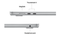 MacBook Air 15.3" Retina/Apple M4 (CPU 10- core, GPU 10- core, Neural Engine 16- core)/16GB/256GB - silver - INT KB (2025) (MW1G3RO/A)
