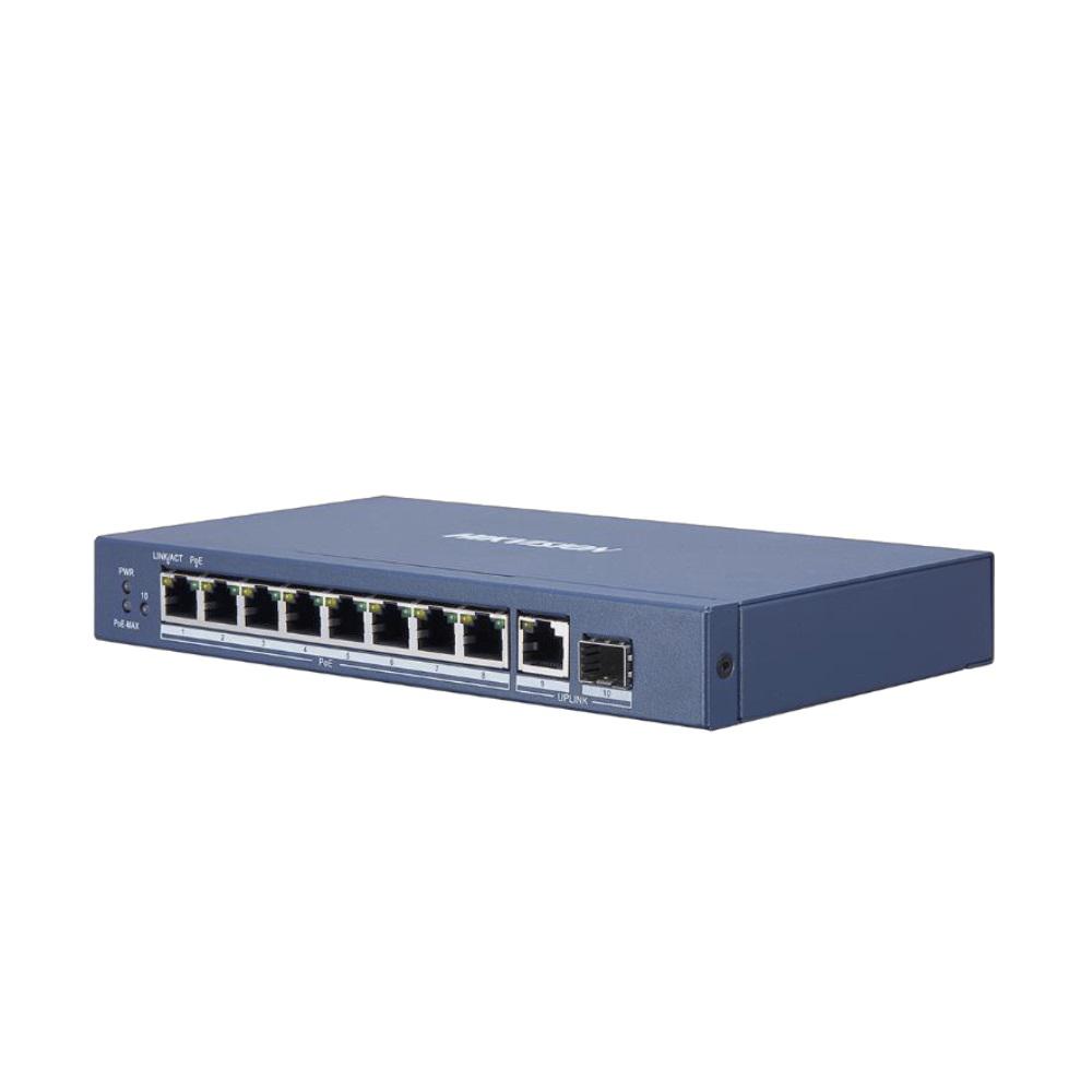 Switch Hikvision DS-3E0510P-E, 8-port, PoE (DS-3E0510P-E)