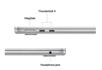 MacBook Air 13.6" Retina/Apple M4 (CPU 10-core, GPU 10-core, Neural Engine 16-core)/16GB/512GB - silver - INT KB (2025) 35W USB‑C (MW0X3RO/A)