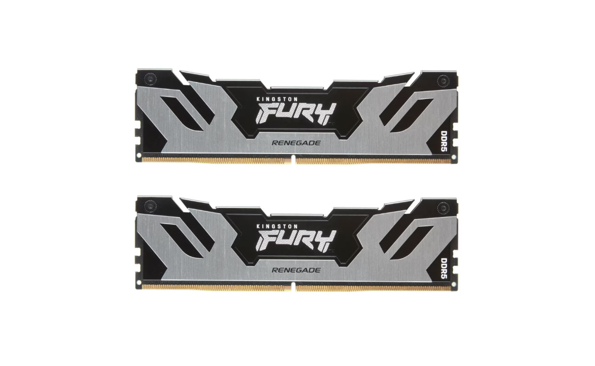 Memorie RAM Kingston DDR5 64GB 6000MHz CL32 1.35V Dual Channel Kit Fury Renegade Silver/Black XMP (KF560C32RSK2-64)