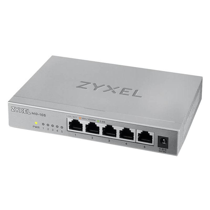 Switch ZyXEL 2.5Gigabit MG-105-ZZ0101F, 5 port, 100/1000/2500 Mbps (MG-105-ZZ0101F)
