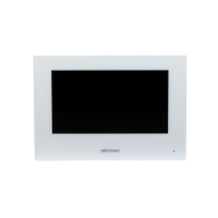 Monitor videointerfon WIFI 7inch color Hikvision DS-KH6320-WTE2-W; conectare pe 2 fire, carcasa de culoare alba, ecran LCD 7 color cu touch screen, rezolutie ecran 1024 x 600; design modern; conectivitate: Wi-Fi 802.11b/g/n;  TCP/IP, SIP, RTSP; RS-485,  comunicare audio video bidirectionala (DS-KH6320-WTE2-W)