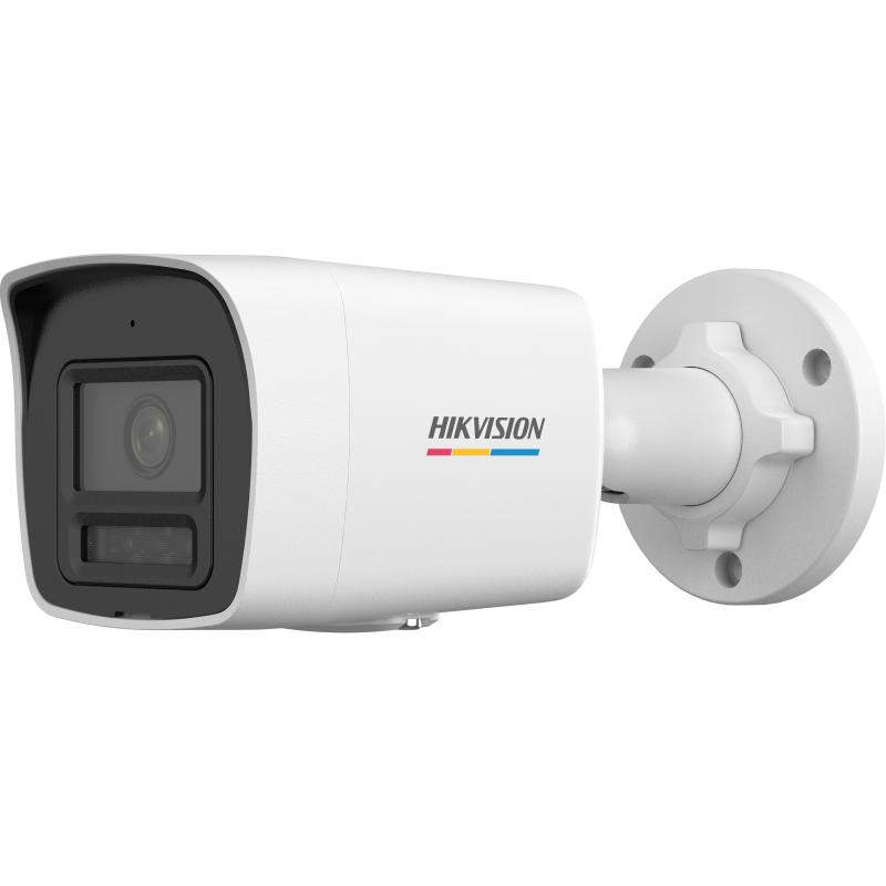 Camera de supraveghere IP Bullet 2MP ColorVu Hikvision DS-2CD1027G2H- LIU(2.8MM), lentila fixa 2.8mm, iluminare: Color: 0.0005 Lux @ (F1.0, AGC ON),B/W: 0 Lux with IR: 30m, microfon incorporat, interfata: 1 x RJ45 10 M/100 M self-adaptive Ethernet port, alarma la evenimente: Motion detection (DS-2CD1027G2H-LIU(2.8MM))