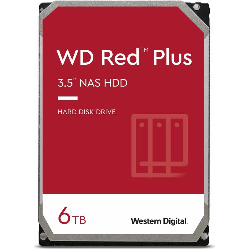 HDD WD Red Plus 6TB SATA-III 5400 RPM 256MB (WD60EFPX)