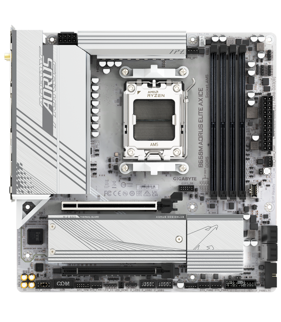 Placa de bază Gigabyte B650M AORUS ELITE AX ICE AM5 (B650M A ELITE AX ICE)