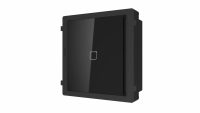 Modul cititor de card Mifare pentru videointerfon modular Hikvision DS-KD-M; deschidere usi cu card acces Mifare 13.56 MHz (cardurile nu suntincluse); iluminare pe timp de noapte; protectie IP 65; Dimensiuni: 98.5mm × 100 mm × 33.7 mm; Temperatura de functionare: -40°C to +60°C; (DS-KD-M)