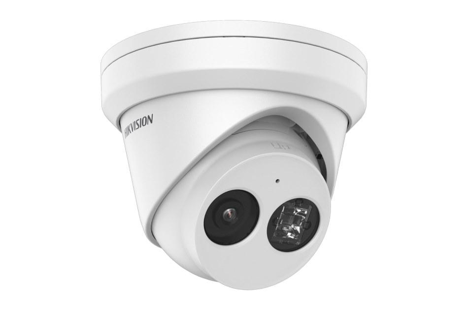 Camera supraveghere Hikvision IP turret DS-2CD2343G2-IU(2.8mm), 4MP, Acusens - filtrarea alarmelor false dupa corpul uman si masini, microfon audio incorporat, senzor: 1/3″ Progressive Scan CMOS, rezolutie: 2688 × 1520@30fps, iluminare: Color: 0.005 Lux @ (F1.6, AGC ON), 0 Lux cu IR, lentila: 2.8mm (DS-2CD2343G2-IU-28)