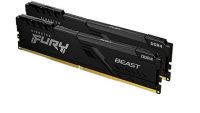 Memorie RAM Kingston DDR4 64GB 3200Mhz CL16 1.35V Dual Channel Kit 1.35V Fury Beast Black XMP (KF432C16BBK2/64)