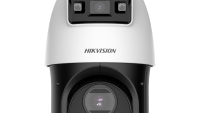 Camera de supraveghere IP Speed Dome 4MP Hikvision DS-2SE4C415MWG-E, lentila fixa bullet: 2.8 mm, lentila varifocala PTZ: 4.8 to 72 mm, 15 × optical, iluminare min.: [Bullet channel]: 0.0005 Lux @ (F1.0, AGC ON), 0 Lux; [PTZ channel]: Color: 0.005 Lux @ (F1.6, AGC ON), B/W: 0.001 Lux @ (F1.6, AGC (DS-2SE4C415MWG-E)