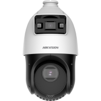 Camera de supraveghere IP Speed Dome 4MP Hikvision DS-2SE4C415MWG-E, lentila fixa bullet: 2.8 mm, lentila varifocala PTZ: 4.8 to 72 mm, 15 × optical, iluminare min.: [Bullet channel]: 0.0005 Lux @ (F1.0, AGC ON), 0 Lux; [PTZ channel]: Color: 0.005 Lux @ (F1.6, AGC ON), B/W: 0.001 Lux @ (F1.6, AGC (DS-2SE4C415MWG-E)