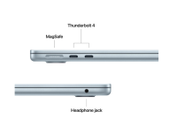 MacBook Air 13.6" Retina/Apple M4 (CPU 10-core, GPU 10-core, Neural Engine 16-core)/16GB/512GB - Sky blue - INT KB (2025) 35W USB‑C (MC6U4RO/A)